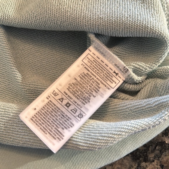 Adidas mint and striped crewneck sweater NWT L - Picture 8 of 8